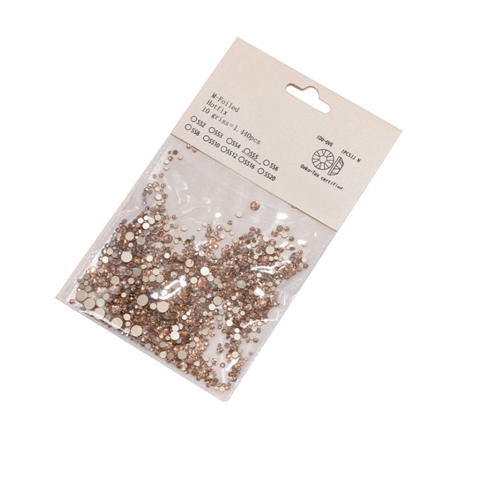 Premium DIY Nail Art Supplies - Flat Bottom AB Diamond Sequins, Glass Nail Jewelry & Paper Bead Roller for Professional Nail Decoration (Size D) | Perfect for Salon, Home Manicure & Nail Art Design