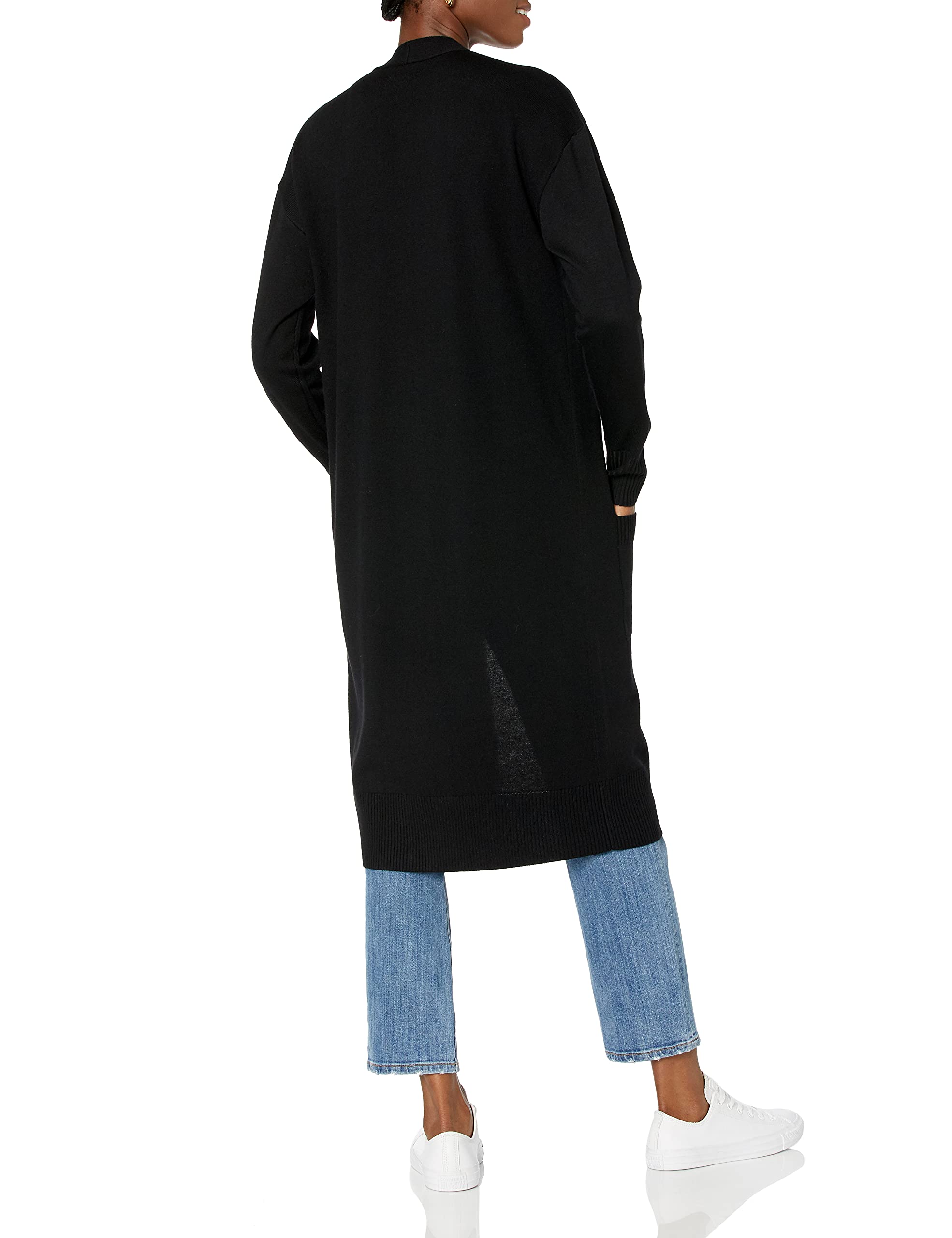 The Drop Women's Daisy Long Cardigan Sweater - Soft Open Front Knit Cardigan for Women, Lightweight Long Sleeve Cover-Up for Fall & Winter, Perfect for Layering with Dresses or Jeans