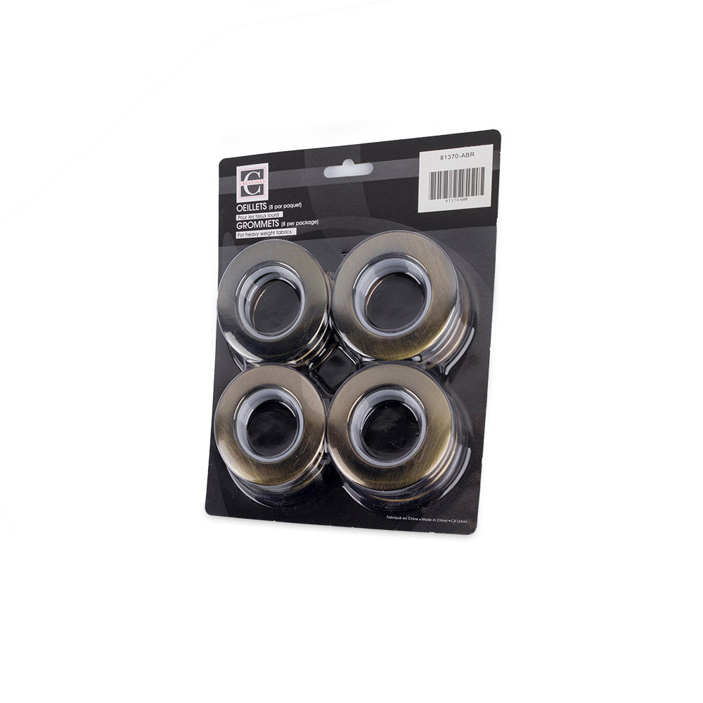 74mm Heavy Duty Plastic Grommets - Antique Brass Finish for DIY, Crafts, and Industrial Use