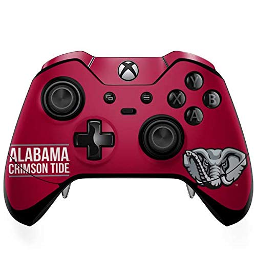 Official Alabama Crimson Tide Gaming Skin for Xbox One Elite Controller - Custom Decal Sticker, Officially Licensed College Design - Perfect for Gamers, Collectors & Fans