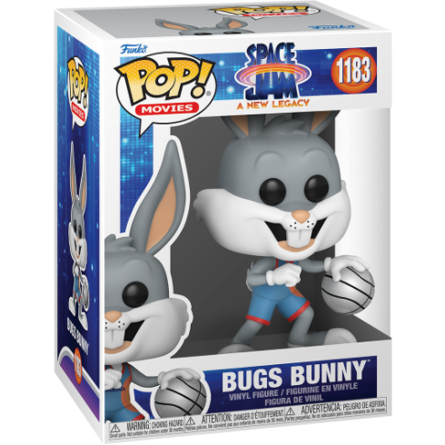 Space Jam A New Legacy Bugs Bunny Dribbling Basketball Action Figure - Collectible Movie Merchandise for Fans & Home Decor