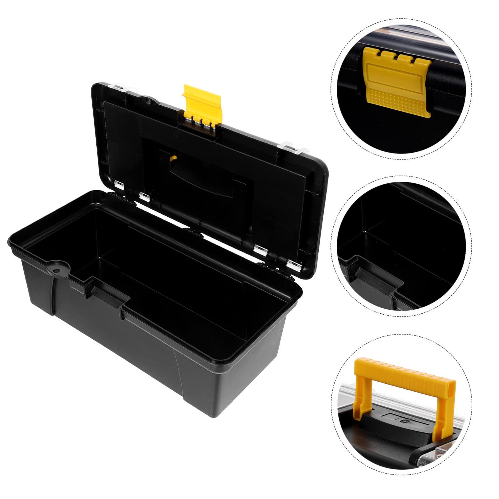 Heavy Duty Tool Box with Handle - Portable Tool Storage Case for Organizing Wrenches, Screwdrivers & DIY Tools - Ideal for Home Garage, Workshop & Car Repair