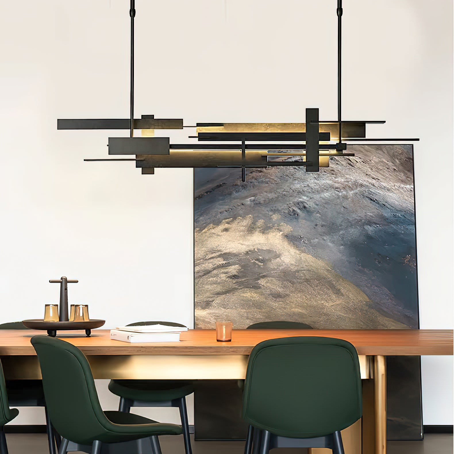 Eithne Modern Planar Pendant Light - Sleek Minimalist Ceiling Lighting Fixture for Dining Room, Kitchen Island & Bedroom Decor