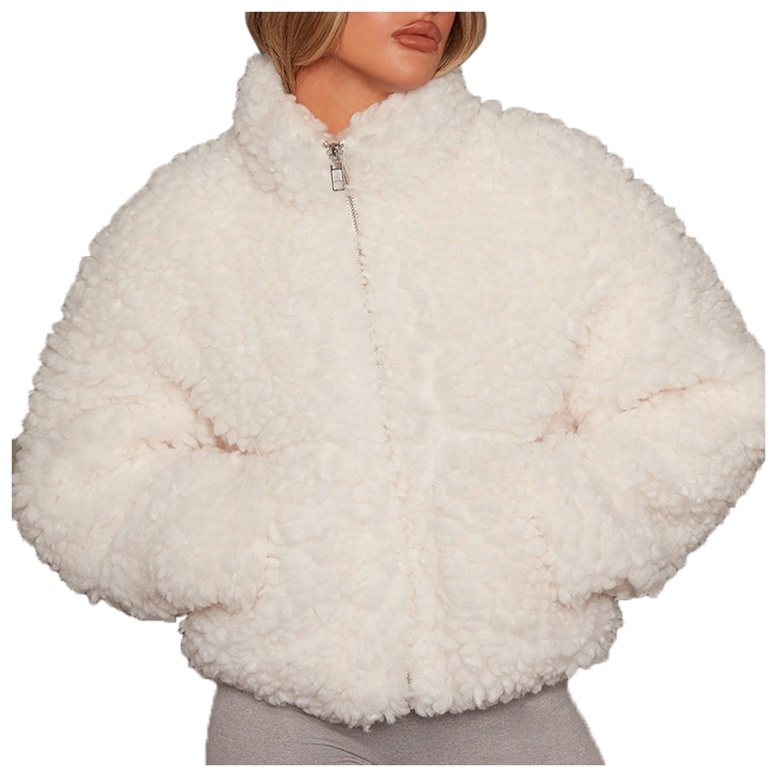 Women's Oversized Loose Solid Stand Collar Thick Plush Lightweight Summer Cardigan - Perfect for Casual Wear, Office Outfits & Layering in Cool Weather
