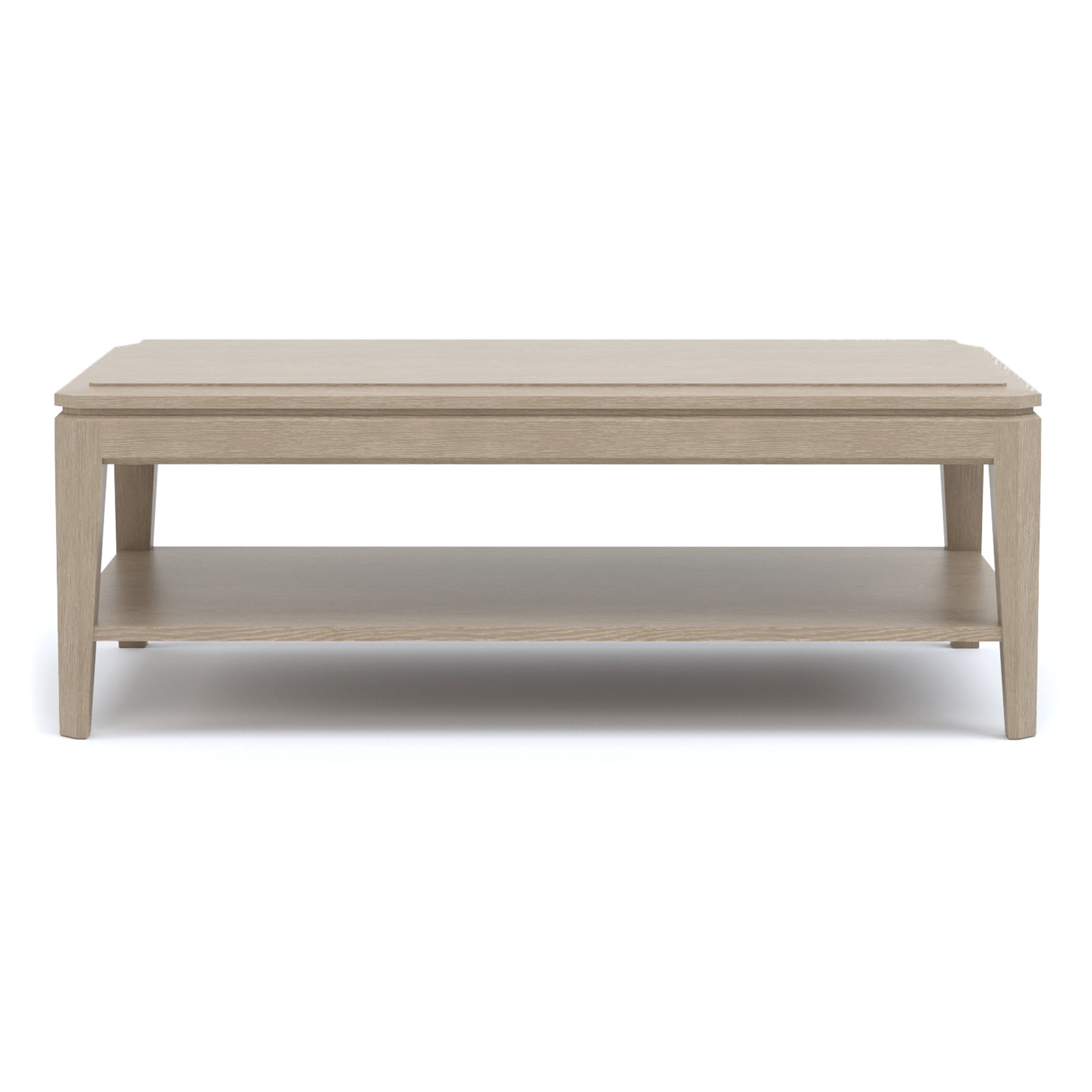 Modern Rectangular Cocktail Table - Stylish Living Room Coffee Table with Storage Shelf | Perfect for Small Spaces, Apartments & Lounge Areas