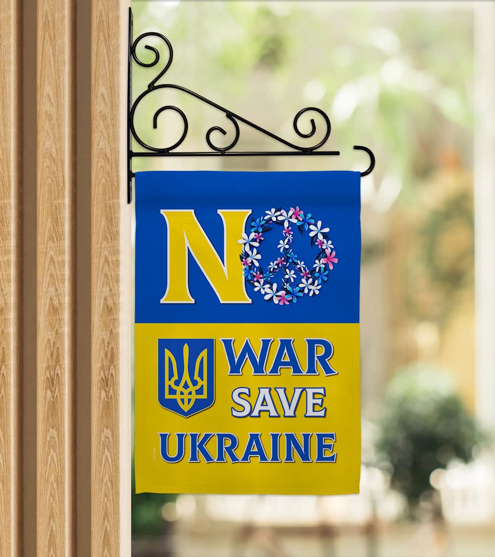 Breeze Decor Ukraine Support Garden Flag - Double-Sided Yard Banner for Home & Outdoor Decor