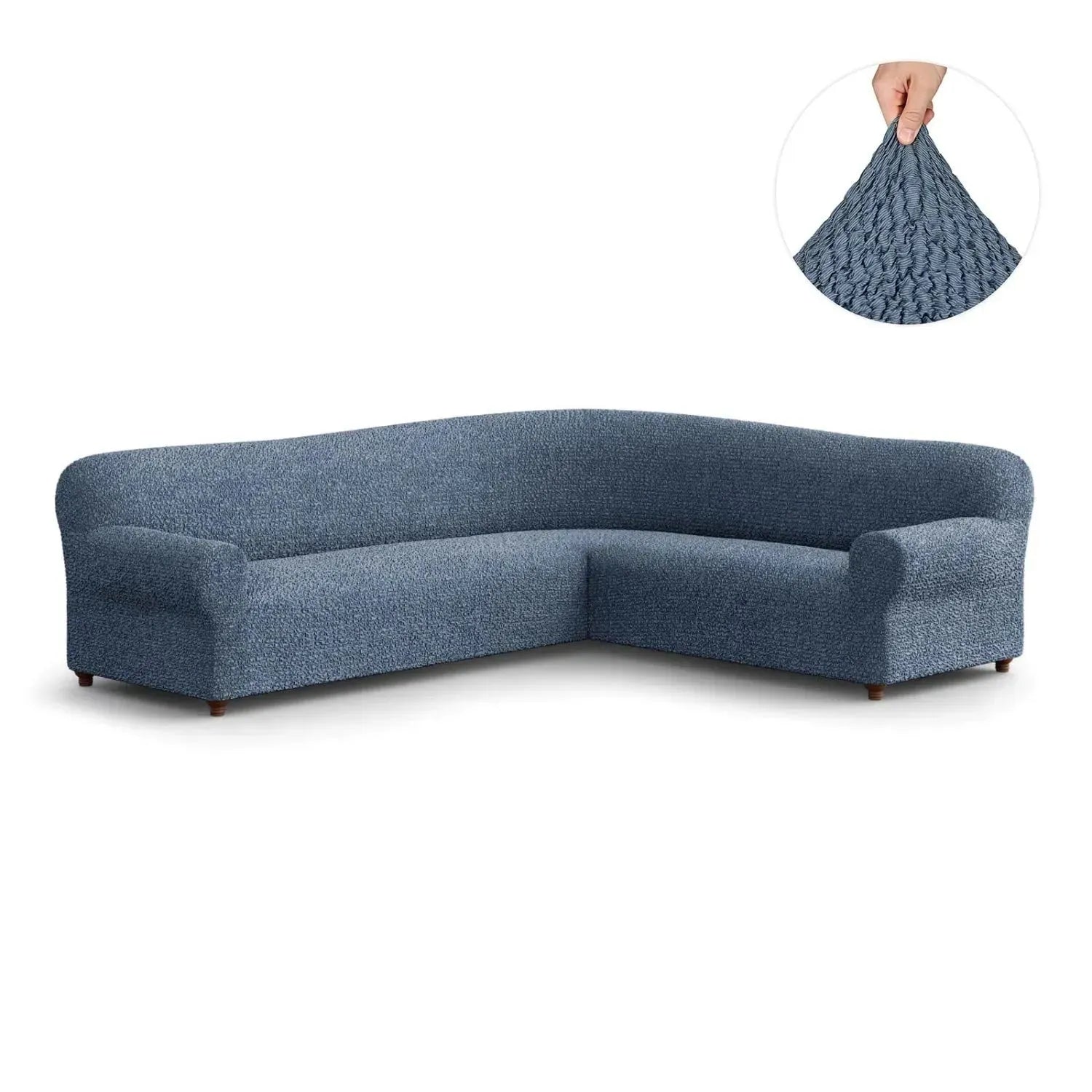 Stylish Corner Sofa Slipcover - Mille Righe Collection | Perfect for Living Room, Home Decor & Furniture Protection