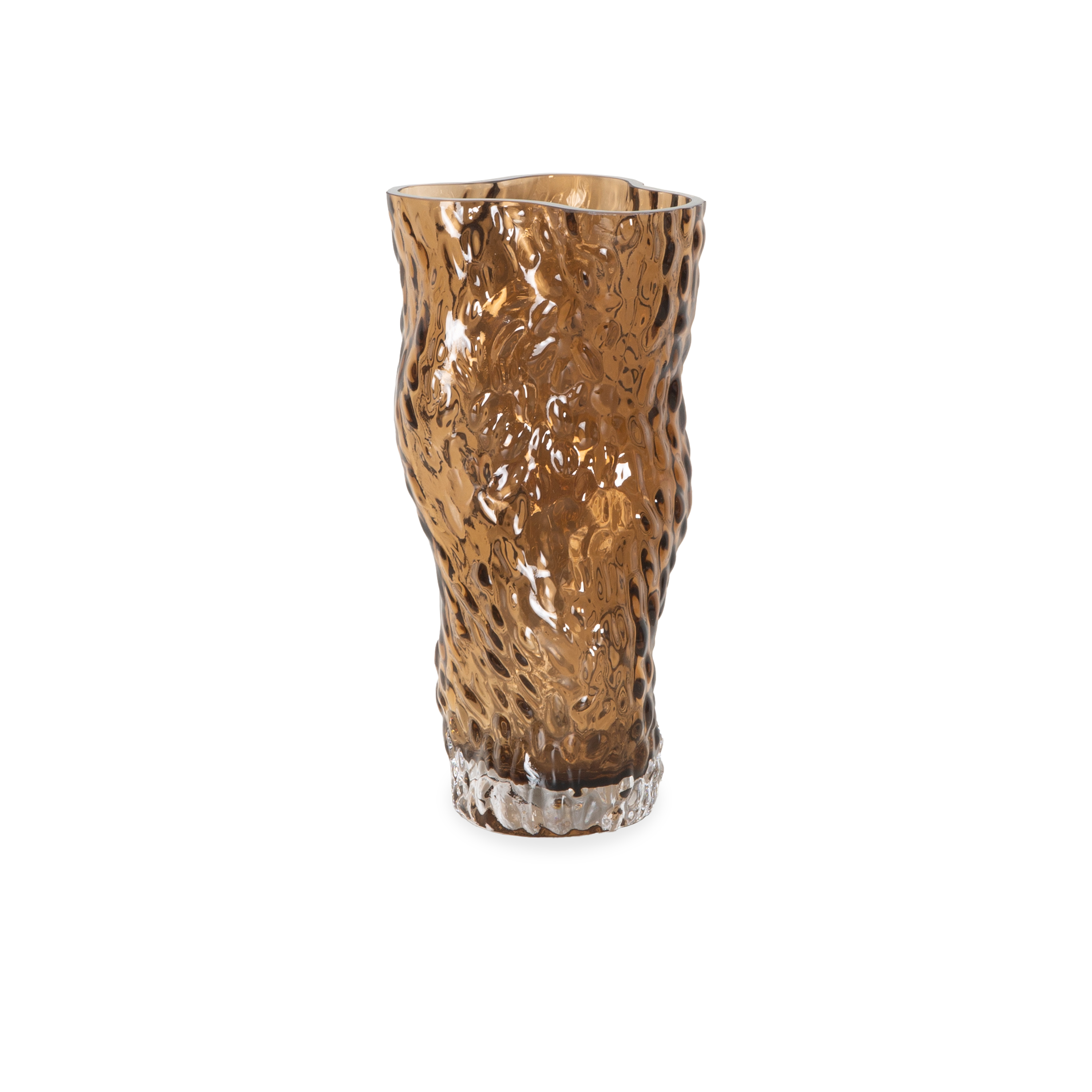 Elegant Ostrea Rock Glass Vase - Handcrafted Decorative Centerpiece for Home, Wedding & Office Decor | Perfect for Flowers, Candles & Tabletop Displays