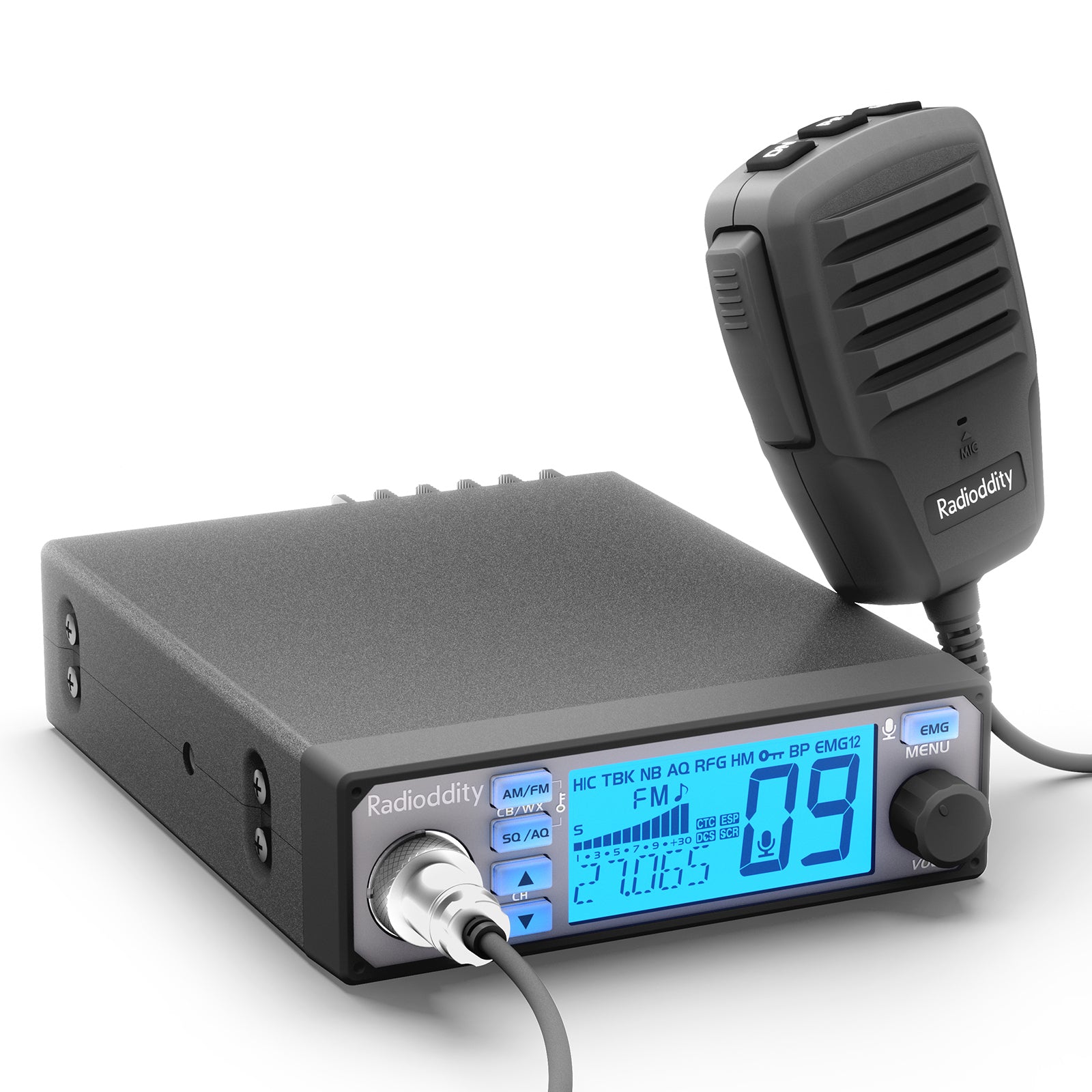 Radioddity CB 500 Open Box CB Radio - 40-Channel Mobile Communication for Truckers & Off-Road Adventures