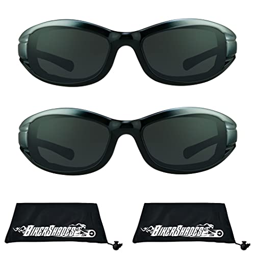 2 Pairs Smoke/Silver