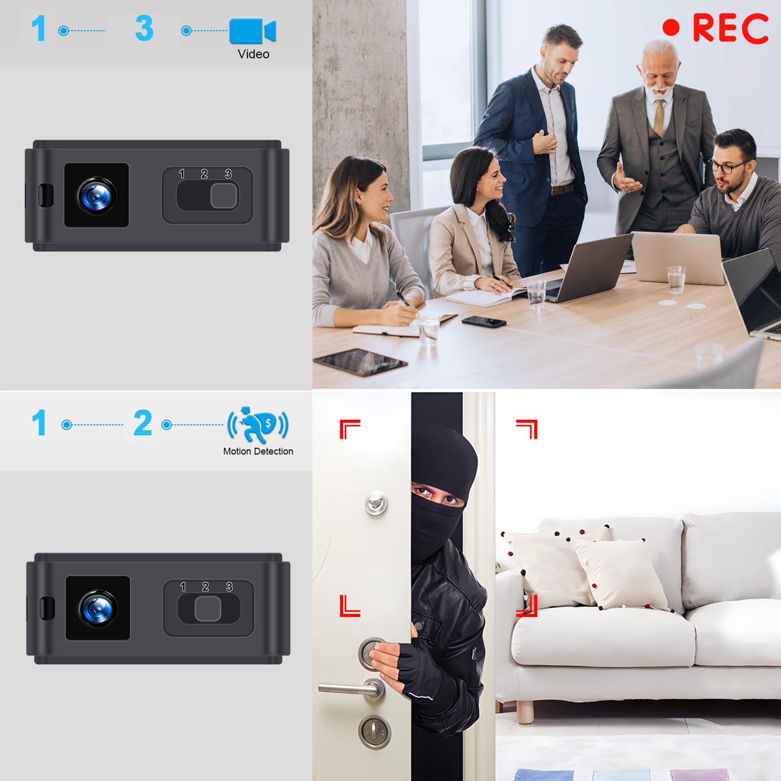64GB Hidden Camera USB Flash Drive - 1080P Mini Spy Camera with Motion Detection, Small Surveillance Camera for Home & Office Security | Perfect for Covert Recording, Secret Monitoring, and Evidence Collection