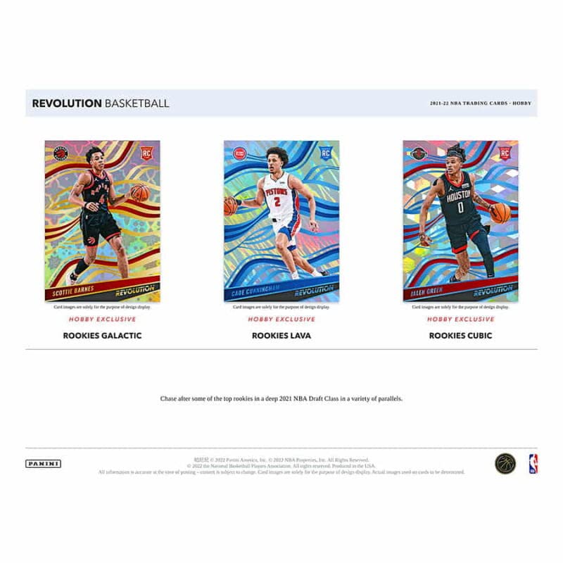 2021-22 Panini Revolution Basketball Hobby Box - 8 Packs (5 Cards Each) with 4 Rookie Cards | NBA Trading Cards for Collectors & Investors | Perfect for Gifts, Auctions, and Card Shows
