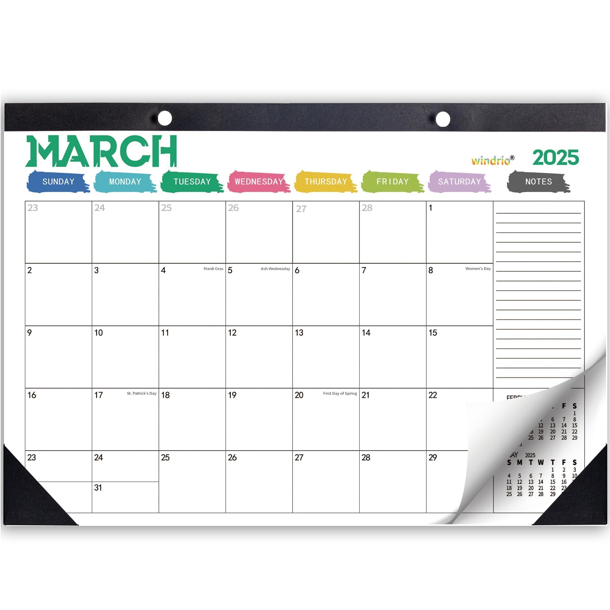 2025 Desk & Wall Calendar - January to December Monthly Planner (17