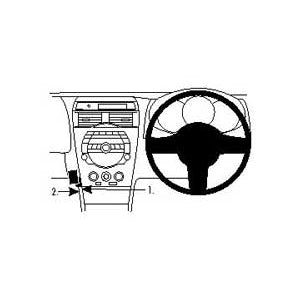 ClicOn No Holes Angled Dash Mount for Mazda RX 8 (2008-2012) - Secure Phone Holder for Easy Navigation & Hands-Free Driving