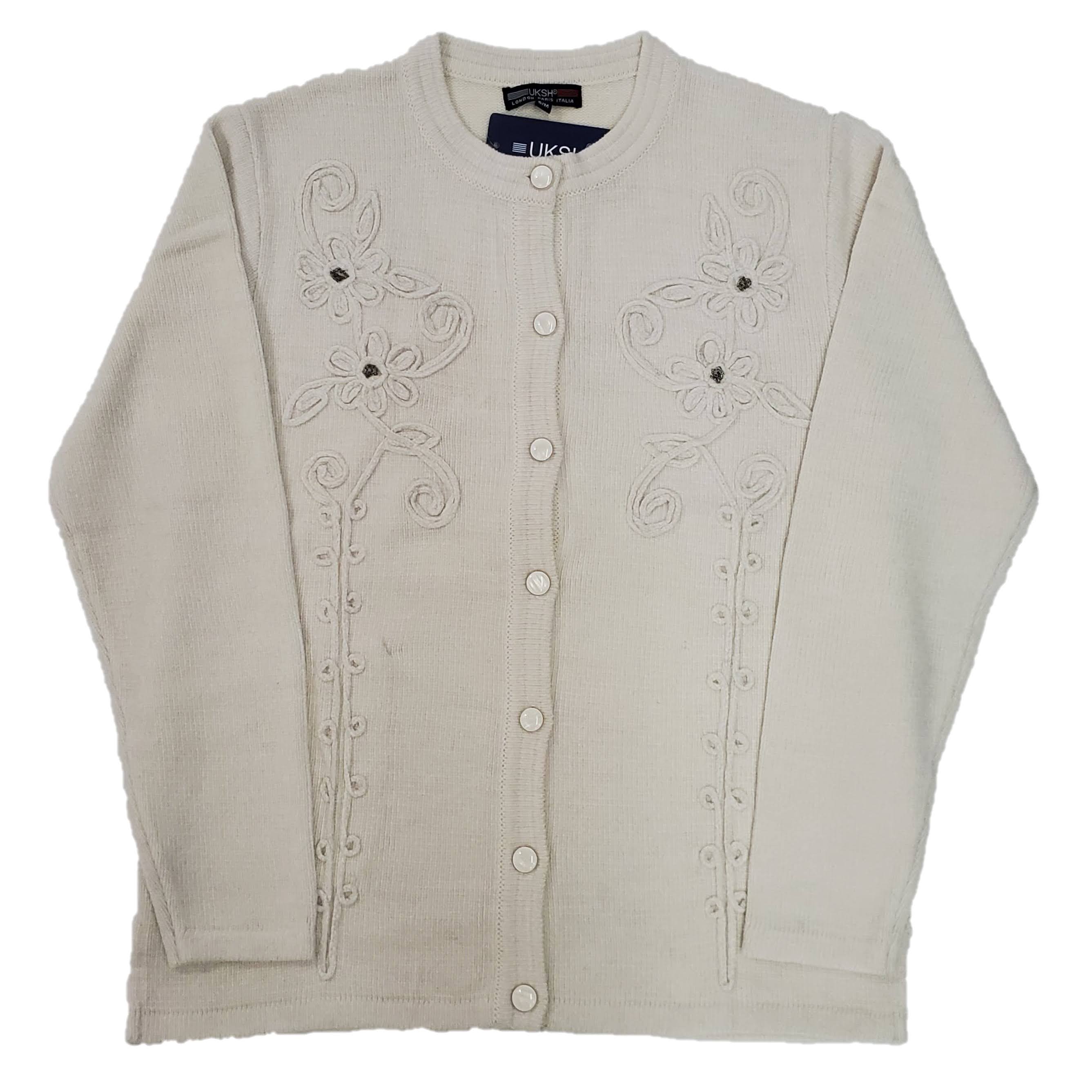 Women's Soft Chenille Embroidery Designer Cardigan Sweater - Cozy Knitwear for Fall & Winter, Perfect for Office, Date Night and Casual Outings