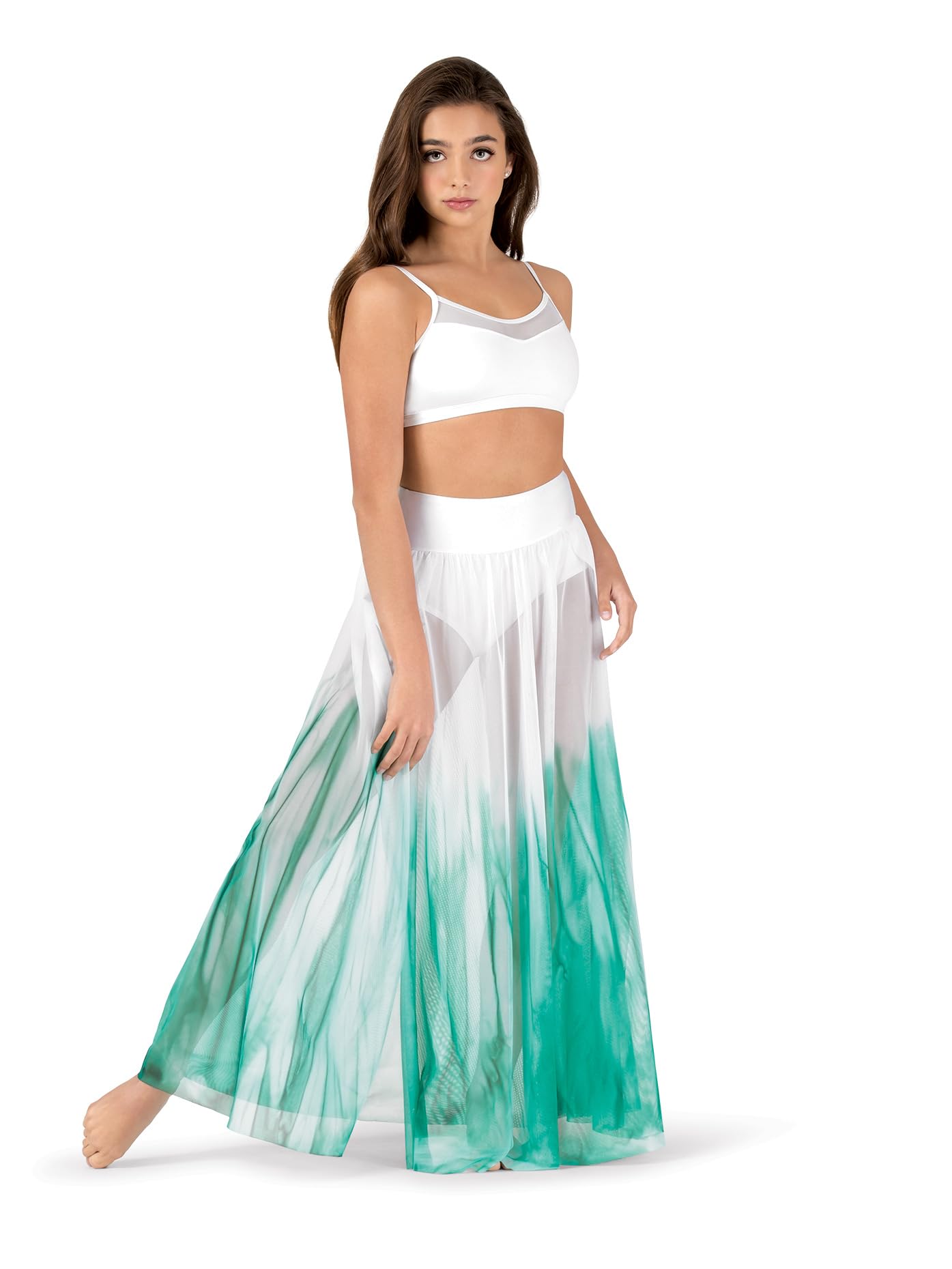 Hand-Painted Watercolor Floral Maxi Skirt for Women - Boho Chic Long Skirt for Beach, Summer, and Casual Wear