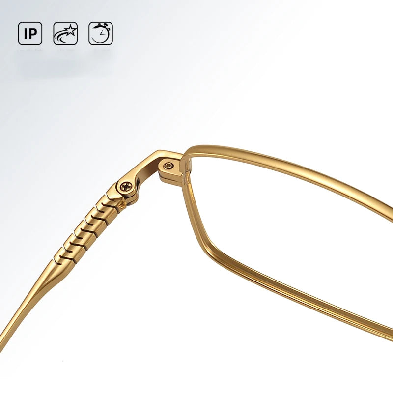 Bclear Unisex Full Rim Square Small Titanium Eyeglasses 86693 - Lightweight & Durable Frame for Reading, Working & Daily Wear