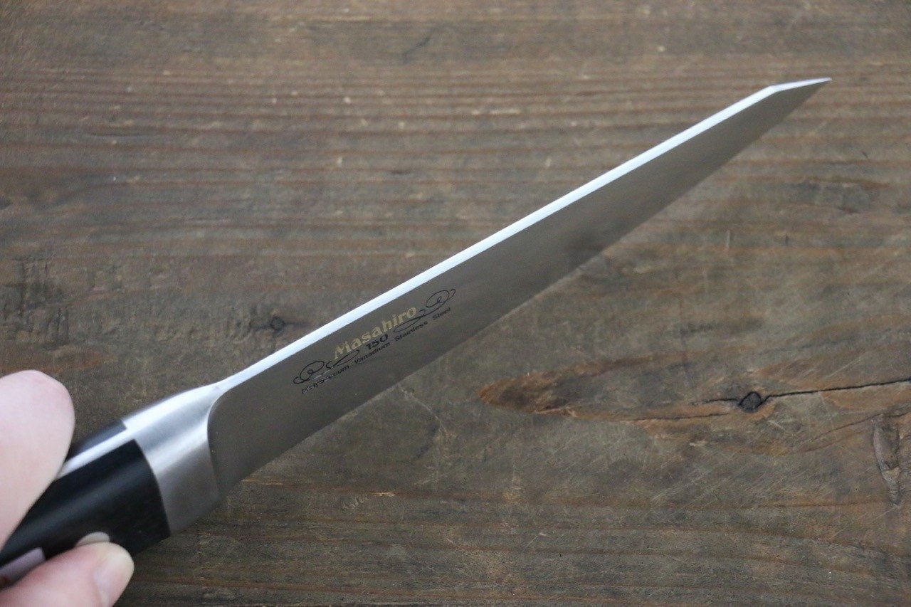 Masahiro Molybdenum Honesuki Boning Knife 150mm - Professional Japanese Kitchen Knife for Poultry & Meat Deboning, Perfect for Chefs & Home Cooks