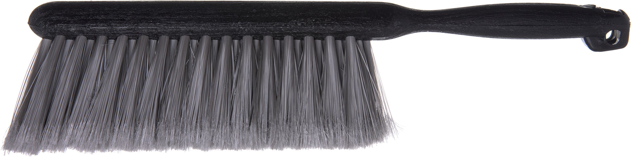 SPARTA Flo-Pac Counter Brush - 8 Inch Gray Bench & Dustpan Brush with Flagged Bristles for Kitchen Counters, Hardwood Floors & Fireplace Cleaning | Multi-Surface Cleaning Tool for Home & Commercial Use