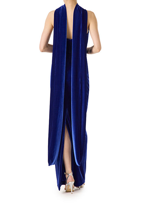 Elegant Strapless Gown with Detachable Neck Scarf - Perfect for Weddings, Prom & Evening Events