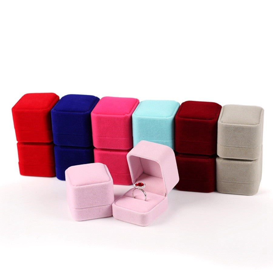 Soft Flannel Jewelry Box with Velvet Lining - Elegant Storage for Rings, Necklaces & Earrings - Perfect for Travel, Gifts & Home Organization