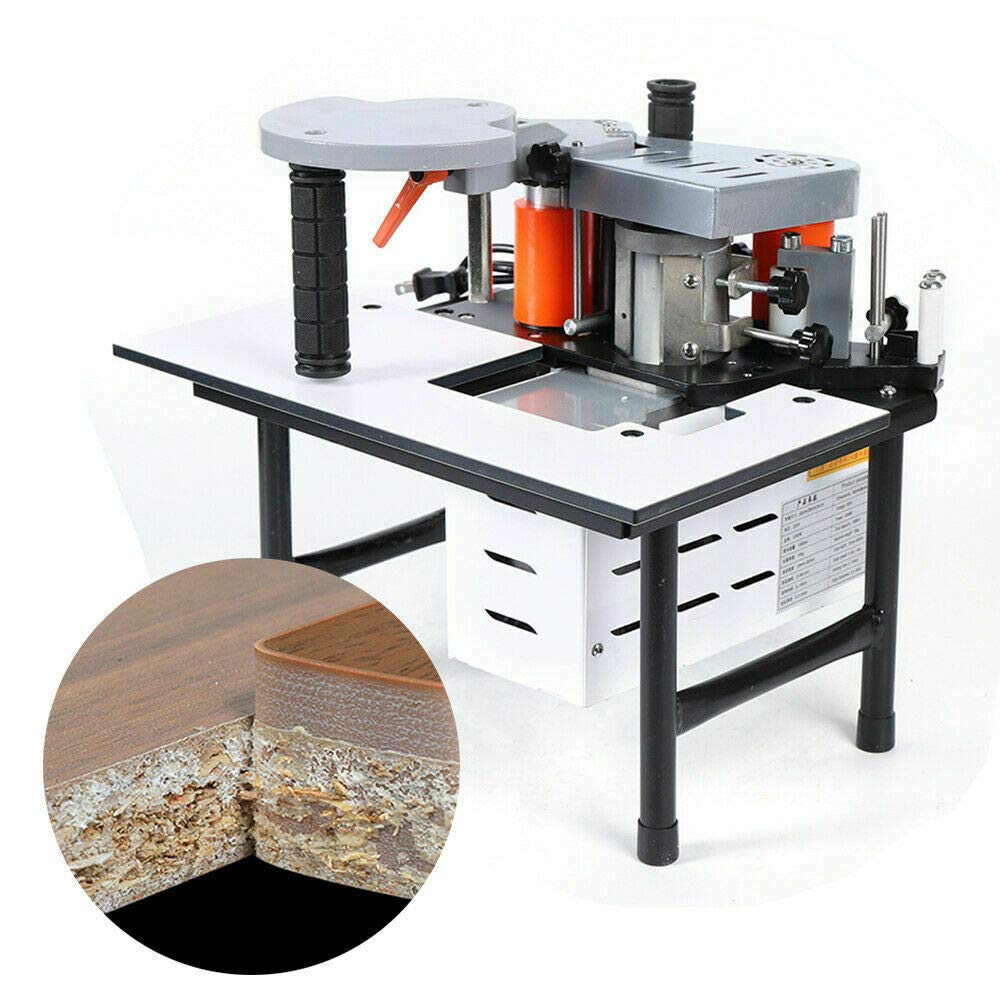 CNCEST Portable Edge Banding Machine for Woodworking - Double Side Gluing Edge Bander 110V US Plug | Perfect for DIY Furniture, Cabinets & Home Improvement Projects