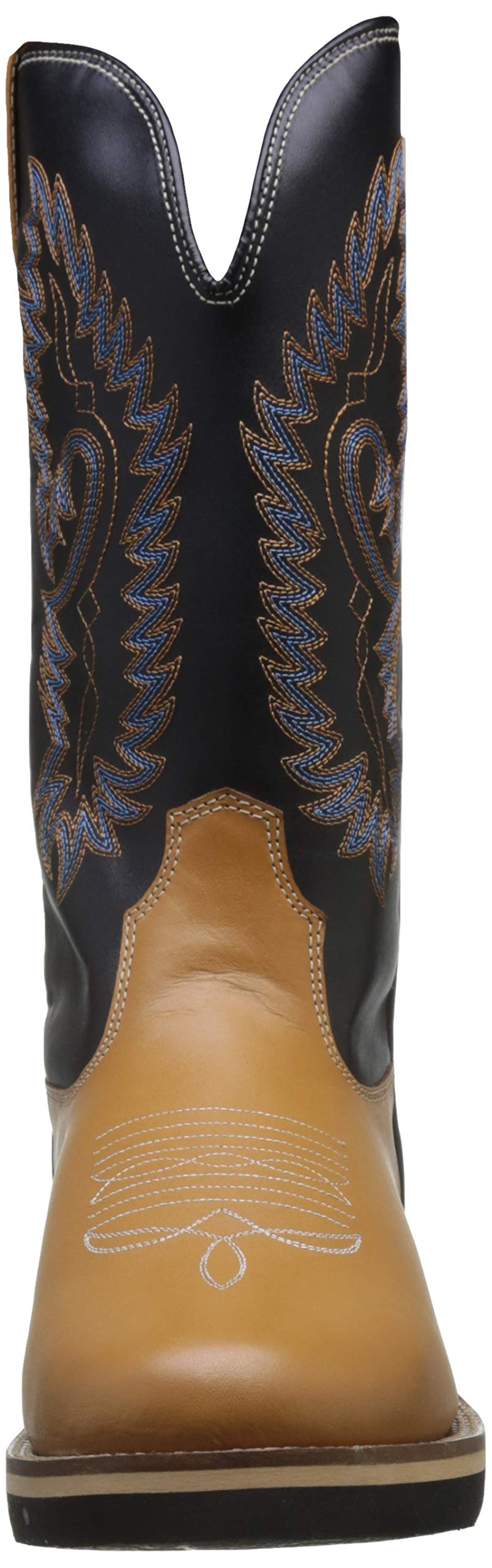 Unisex Soft Cow Leather Western Boots - London Brown, Size 10 US (44 EU) | Comfortable Cowboy Boots for Men & Women | Perfect for Rodeo, Country Dancing & Western Fashion