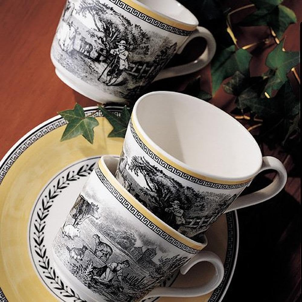 Villeroy & Boch Audun Ferme Soup Cup - 400ml Premium Porcelain Dish Set - Elegant White & Multicolor Design - Perfect for Fine Dining, Restaurant Use & Home Entertaining