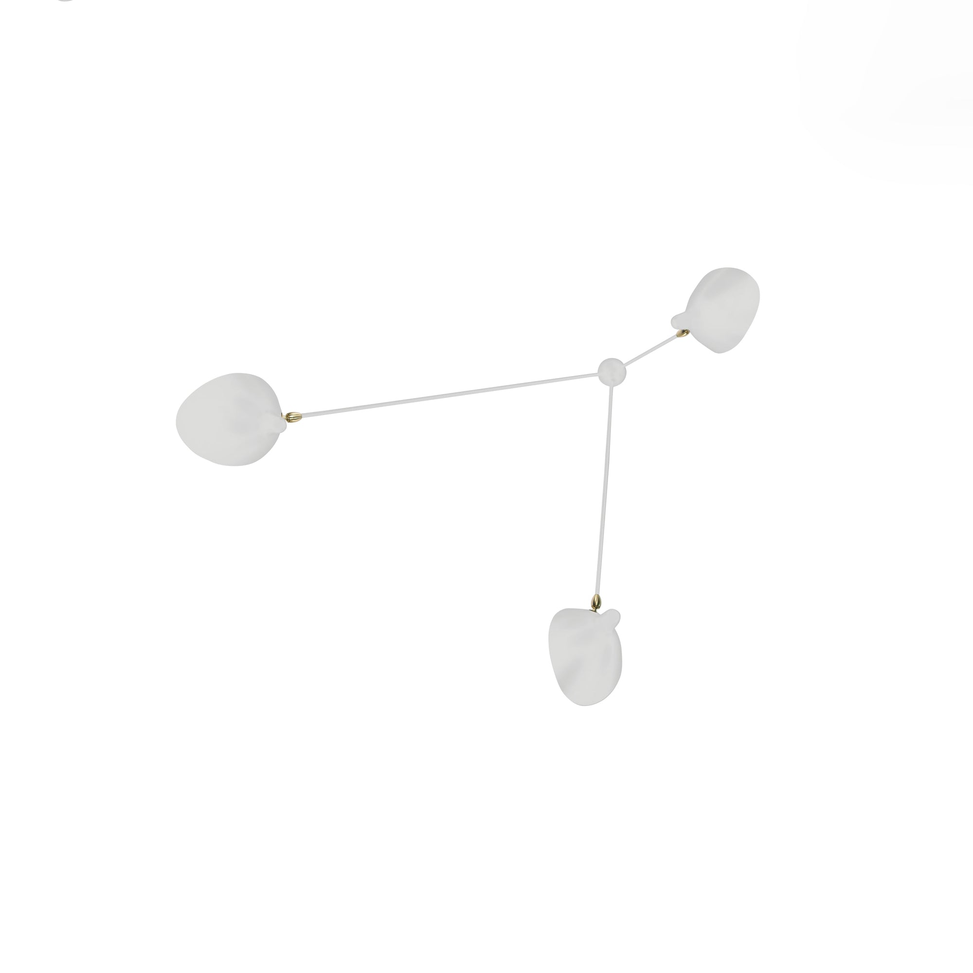 Serge Mouille Modern Ceiling Lamp - Mid-Century Design, Adjustable Arm Lighting for Living Room, Bedroom & Dining Room - Stylish Home Decor & Functional Ambient Light