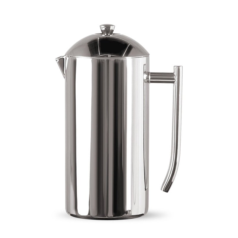 Premium Frieling Stainless Steel French Press Coffee Maker - 7 Cup (34 oz) Insulated & Durable for Hot or Cold Brew - Perfect for Home, Office, Camping & Gifts