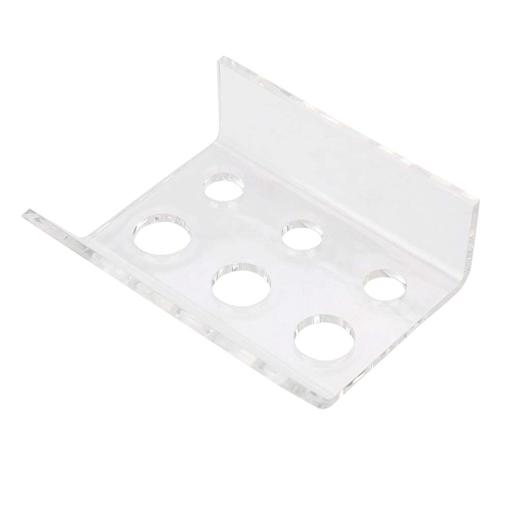 6-Hole Transparent Acrylic Pigment Cup Holder for Microblading & Permanent Makeup - Ink Cup Stand with Secure Storage - Perfect for Tattoo Artists & Beauty Professionals