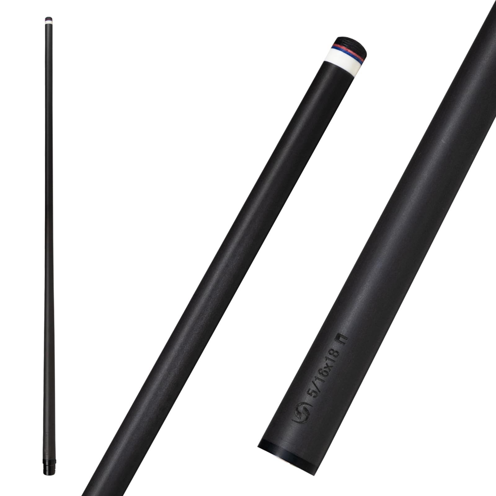 Premium Carbon Fiber Pool Cue Stick Shaft - 10.5mm/11.8mm/12.5mm Low Deflection Options - Professional Billiard Accessory with 21.5mm Joint Collar (Shaft Only) - Perfect for Tournament Play & Serious Players