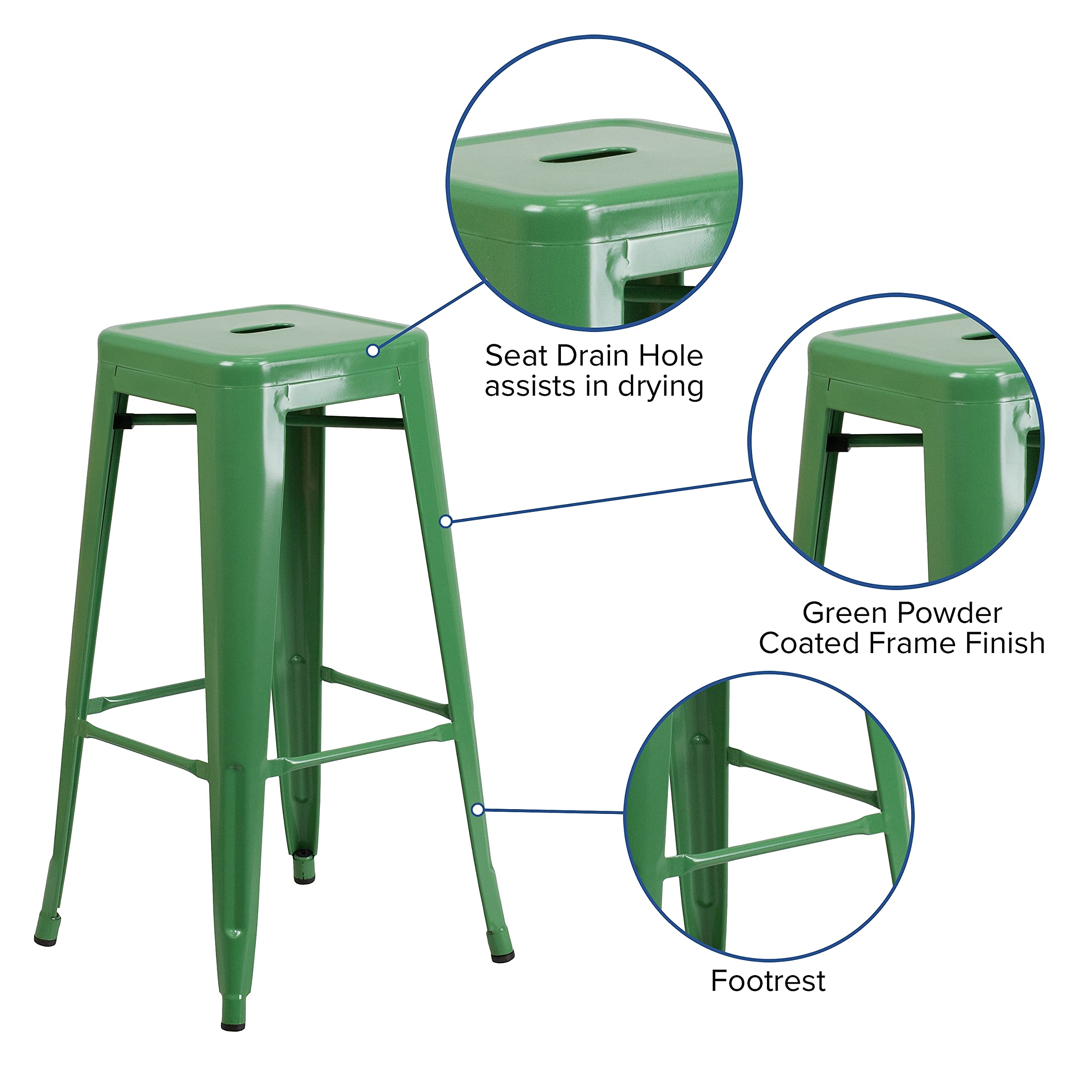 Flash Furniture Lily 4-Pack 30