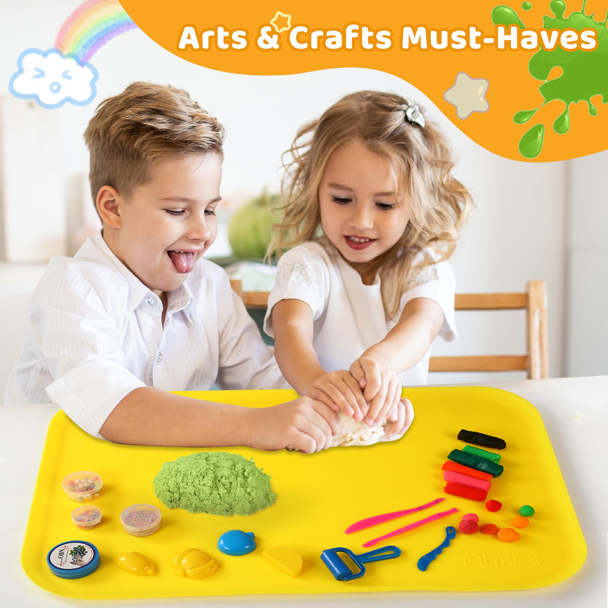 Non-Toxic Silicone Art Mats for Kids - 24