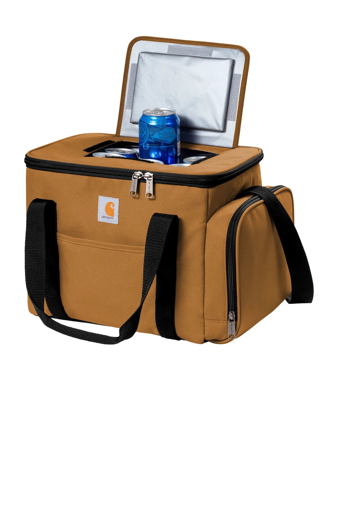 Carhartt Duffel 36 Can Custom Coolers - Heavy Duty Insulated Cooler Bag for Camping, Fishing & Outdoor Adventures (Carhartt Brown)