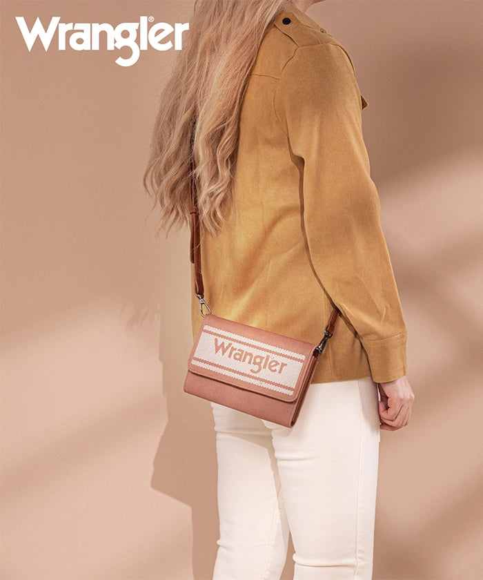 Wrangler Flap Canvas Mini Crossbody Purse for Women - Stylish Small Shoulder Bag with Adjustable Strap - Perfect for Travel, Shopping & Everyday Use