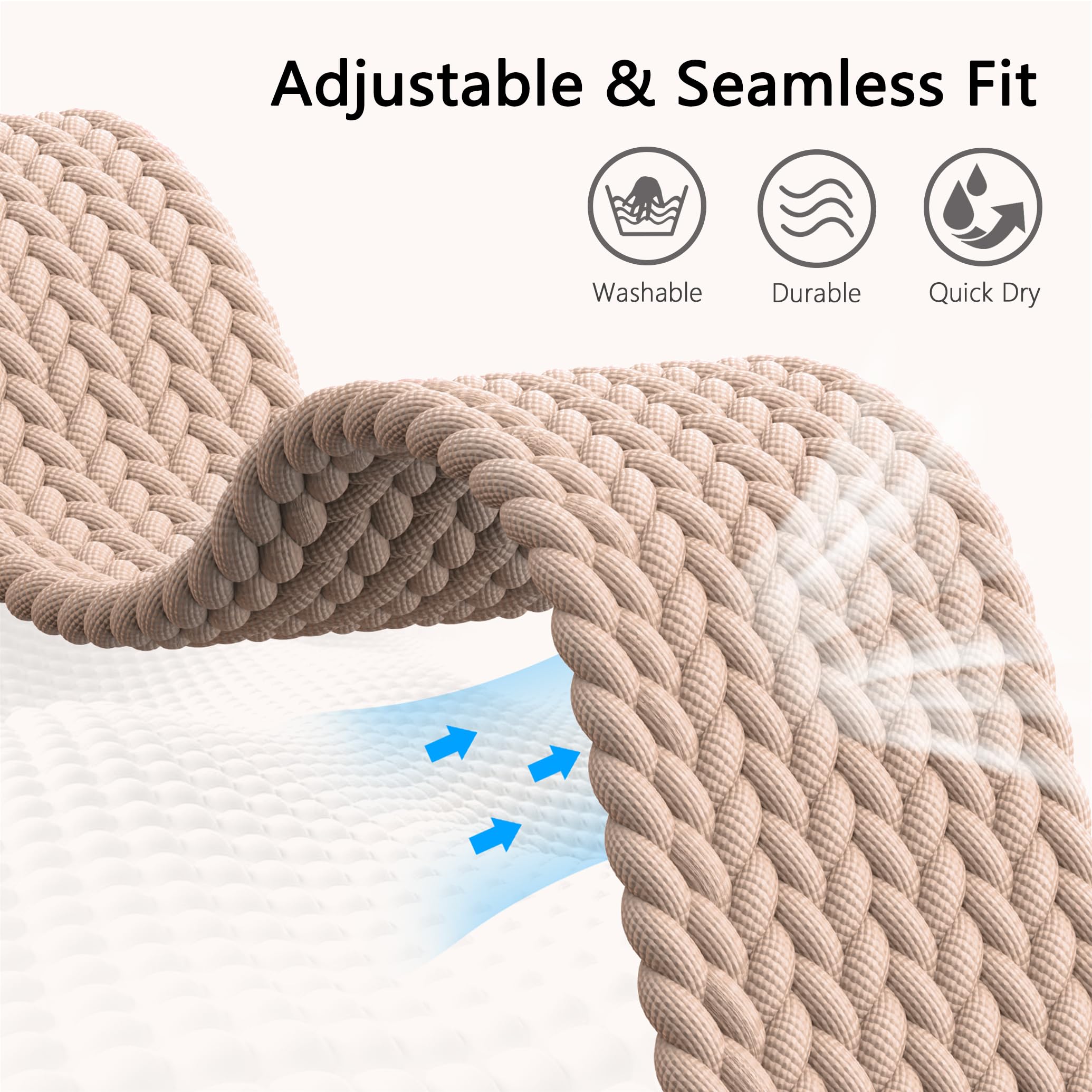 Braided Nylon Watch Bands for Google Pixel Watch 3 41mm & Pixel Watch 2 - 5 Pack Stretchy Elastic Replacement Straps for Women - Perfect for Workouts, Running & Everyday Wear