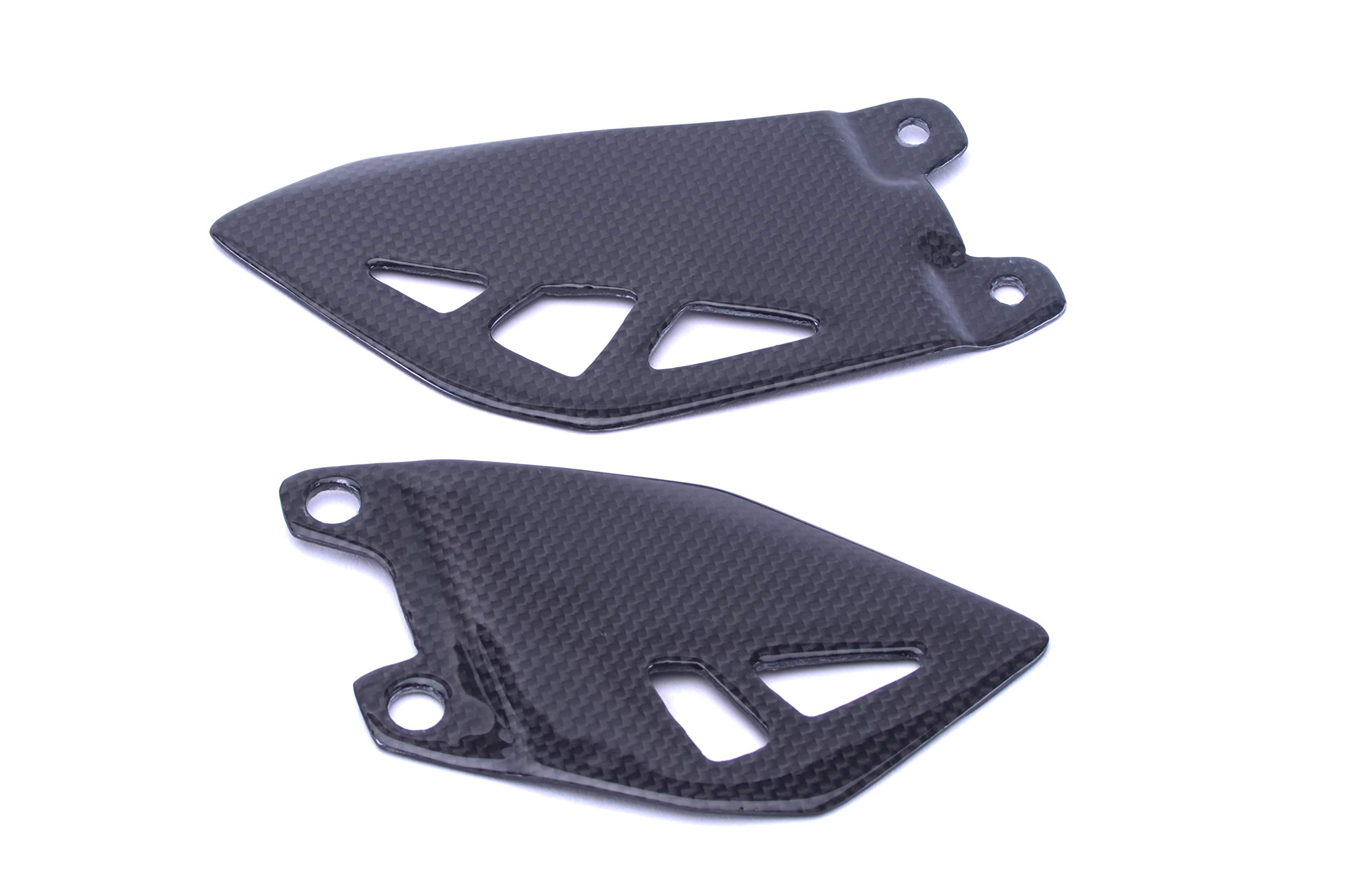 Best Carbon Fiber Heel Guards & Foot Peg Plates for 2011-2019 Kawasaki ZX10R - Twill Weave Design - Motorcycle Accessories for Enhanced Grip & Style - Perfect for Racing & Street Riding