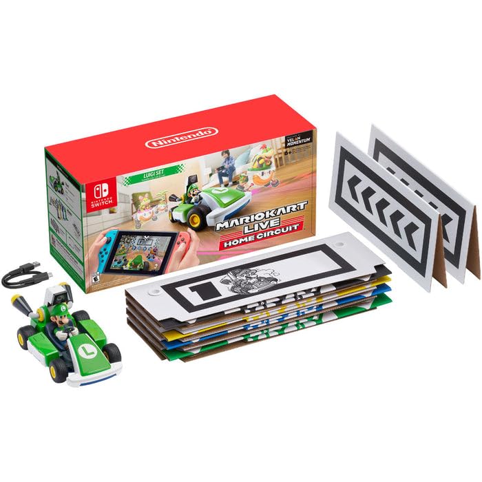 Nintendo Mario Kart Live Home Circuit: Luigi Edition - Interactive AR Racing Game for Nintendo Switch - Fun Family & Kids Indoor Racing Experience