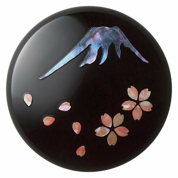 Premium Takaoka Lacquerware Raden Finish Shachihoko Emblem Seal Ink Pad - Shachihata Brand - Elegant Japanese Stationery for Official Documents, Artwork & Calligraphy