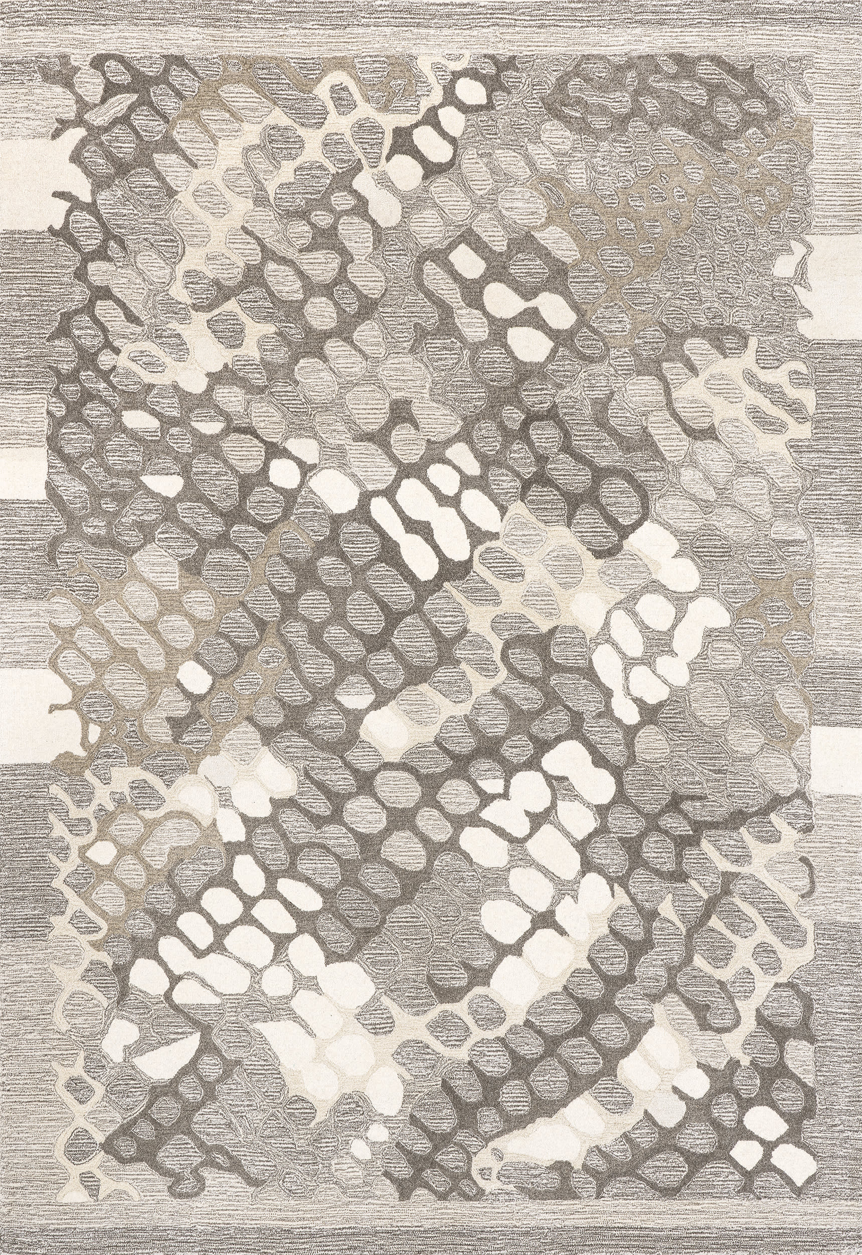 Clarissa Wool Contemporary Rug in Ivory - Soft & Stylish Area Rug for Living Room, Bedroom, or Office Decor