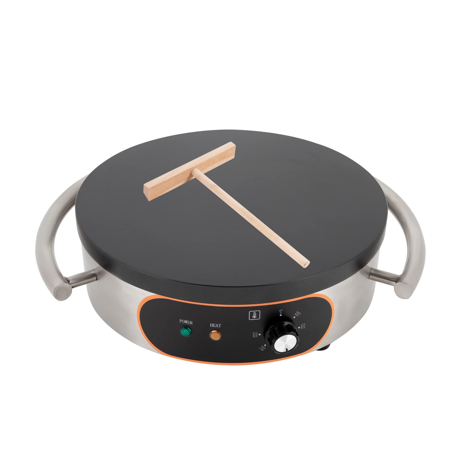 Adjustable 50-300°C Electric Crepe Maker, 110V 1500W Large Pancake Griddle Machine for Crepes & Pancakes – Perfect for Breakfast, Brunch, and Dessert Making at Home or Commercial Use