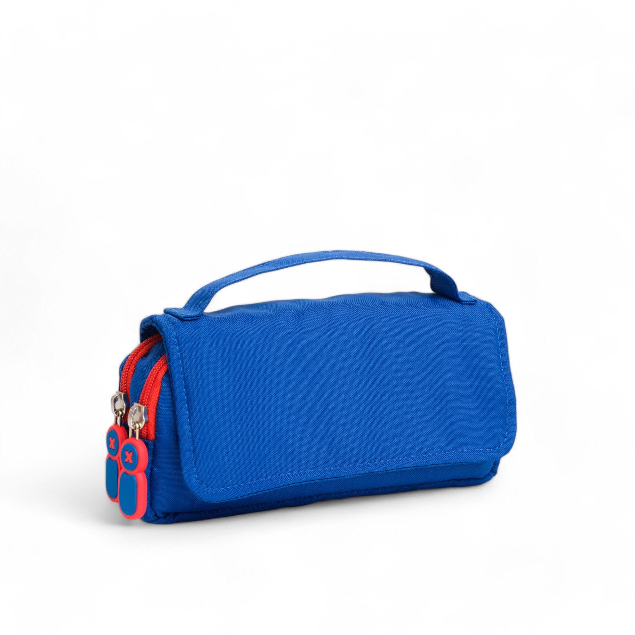 Moji Pencil Case - Durable Zippered School Supplies Organizer for Pens, Markers & Art Tools - Perfect for Students, Office & Travel (Blue)