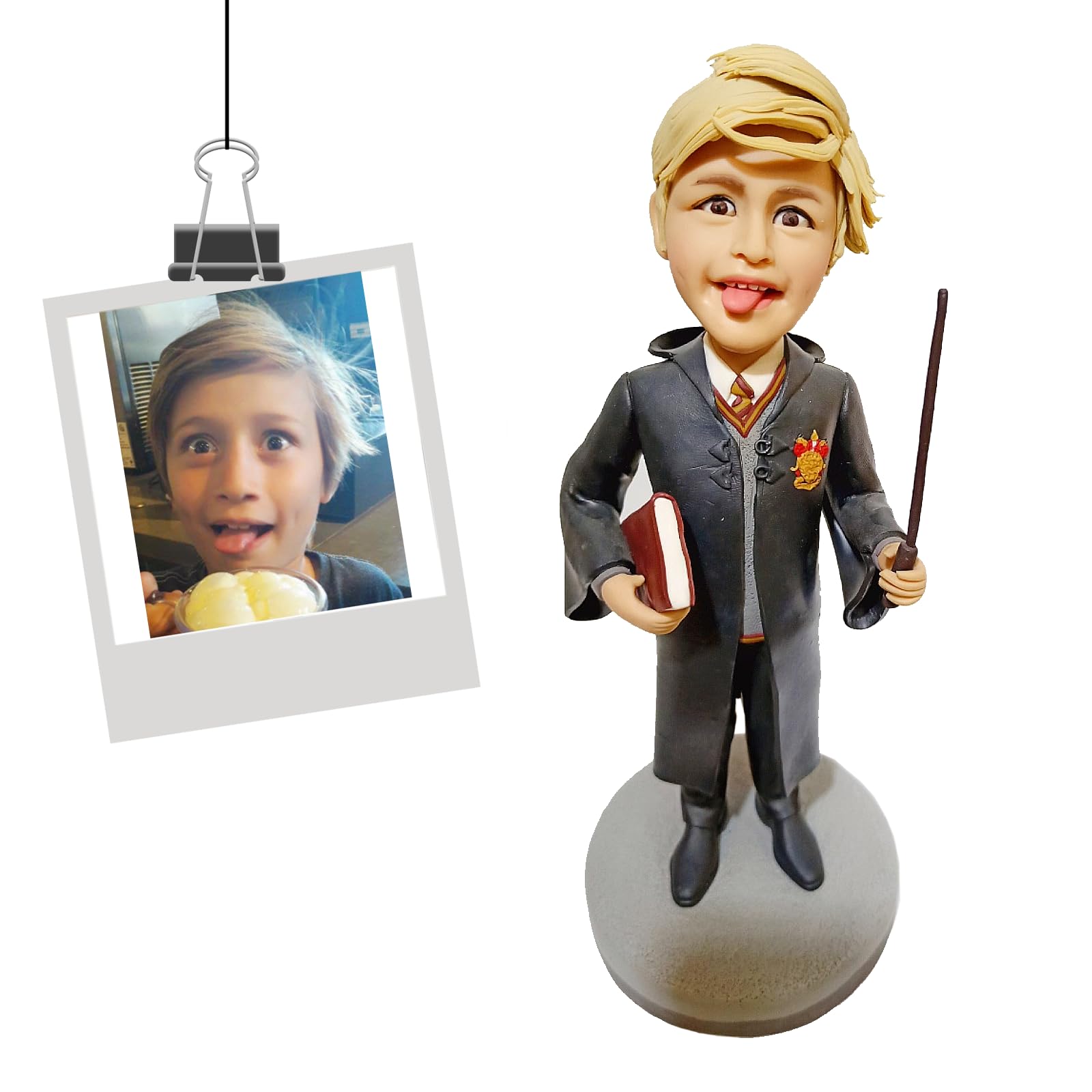 Custom Bobblehead from Photos - Personalized Birthday Gift Sculpture - Unique Handmade Figurine for Anniversaries, Weddings & Special Occasions
