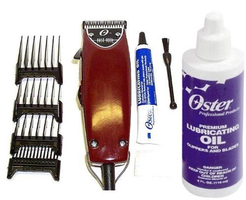 Oster Fast Feed Pro Professional Hair Clipper for Salon & Barber Use - Made in USA with 4oz Blade Lubrication Oil Complete Kit | Perfect for Home Haircuts, Beard Trimming & Professional Grooming