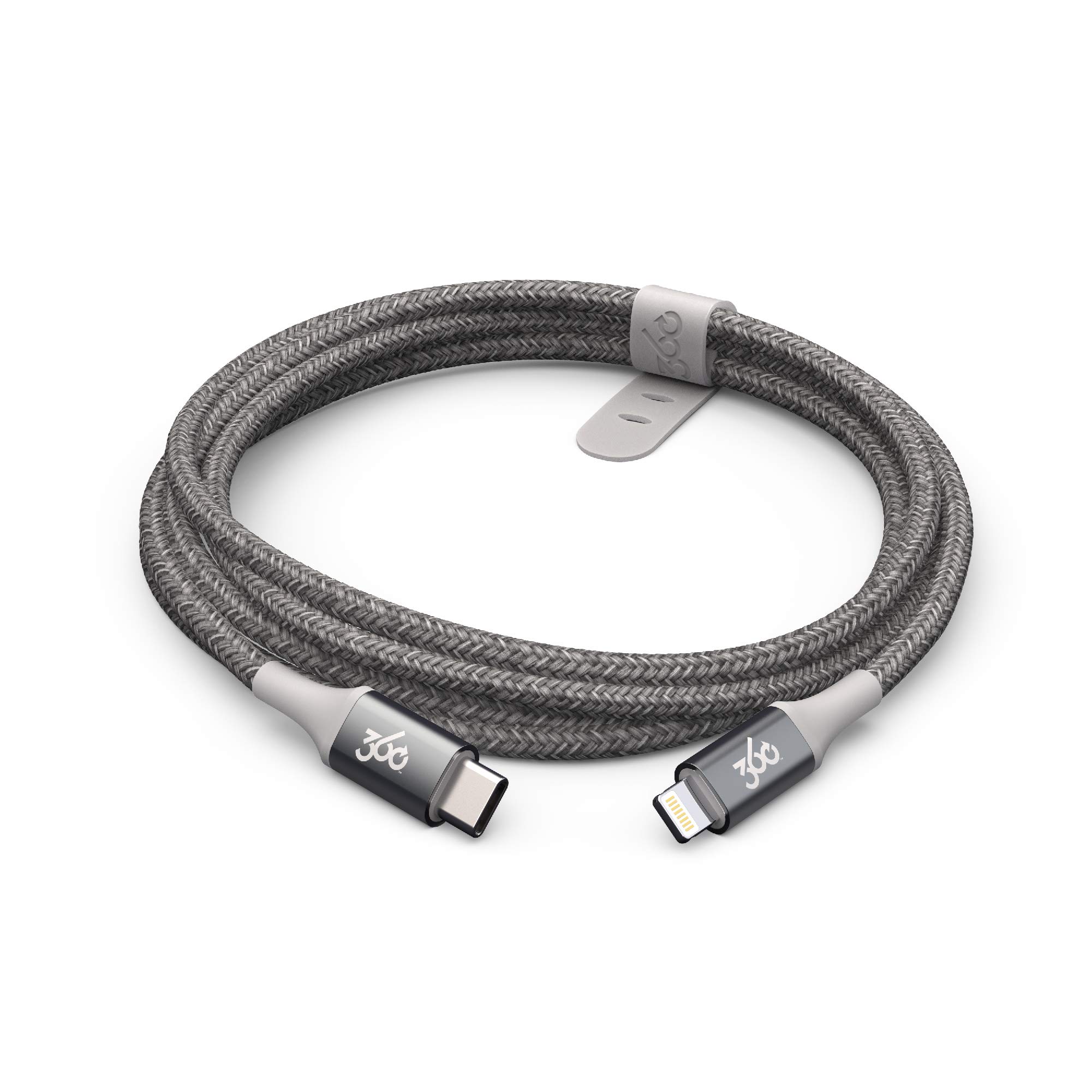 Premium 4ft USB-C to Lightning Braided Charging Cable - MFi Certified for iPhone, iPad & MacBook - Fast Charging & Durable (Charcoal) | Perfect for Home, Office & Travel Use