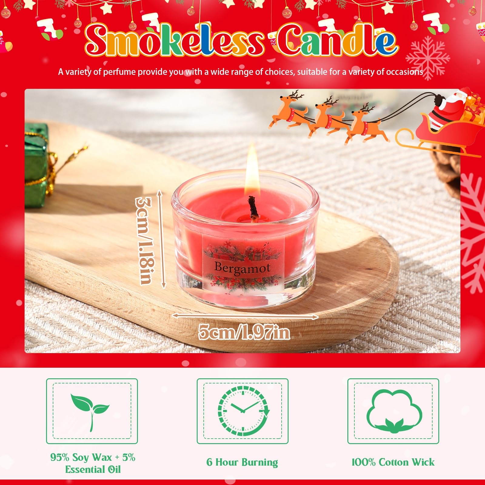 12 Days Christmas Advent Calendar 2025 - Scented Soy Wax Candles Gift Set for Women, Perfect for Holiday Countdown & Home Decor