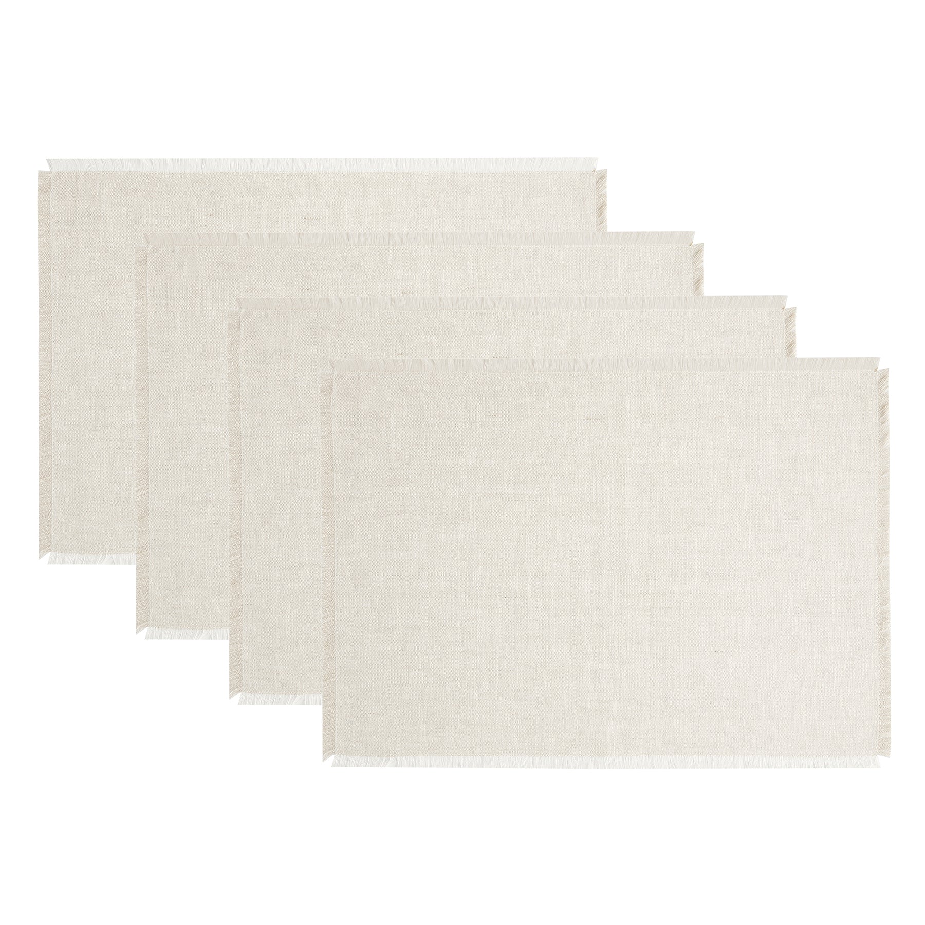 Stylish Fringe Placemats Set of 4 - Boho Chic Table Decor for Dining Room, Kitchen, or Outdoor Entertaining - Waterproof & Washable