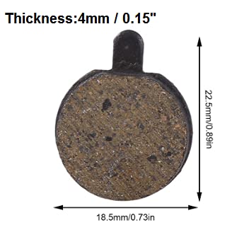 4 Pairs Disc Brake Pads - Resin & Semi-Metal Brake Pads for Road & Mountain Bikes - Perfect for Commuting, Trail Riding & Off-Road Adventures