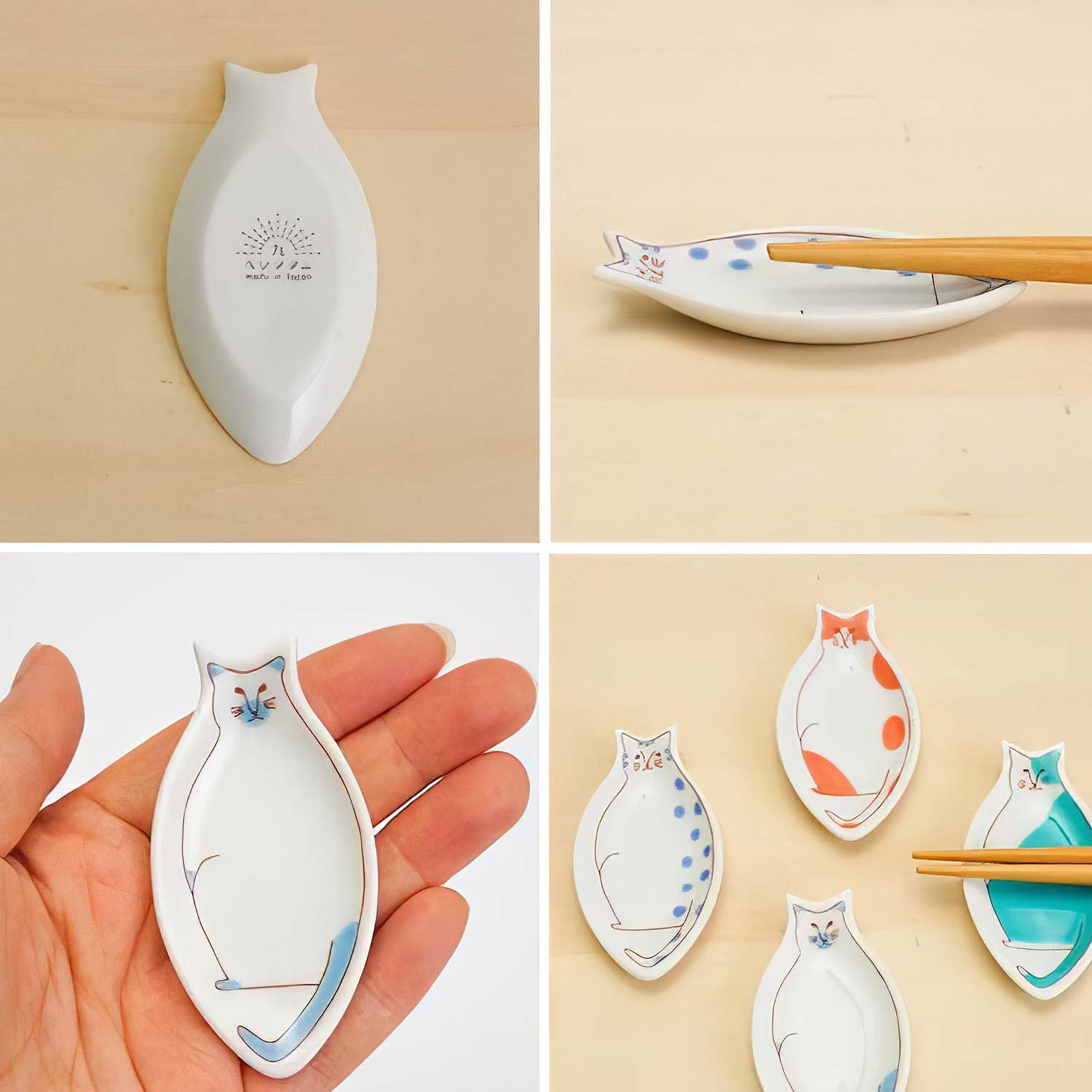 Harekutani Porcelain Cat Petit Plate - Elegant Japanese Ceramic Dish for Tea, Desserts & Home Decor | Perfect for Gifts, Afternoon Tea & Kawaii Aesthetic